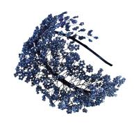 XINAJUND Elegante diadema de cristal para mujer, diadema de flores de cristal francés, diadema de boda, fiesta de música