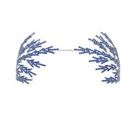 XINAJUND Elegante diadema de diamantes de imitación para novia, diadema de cristal francés, tocado de boda, festival de música, aro para el pelo, accesorios de fiesta