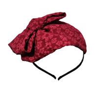 XINAJUND Elegante tocado con lazo, diadema con lazo, tocado para fiesta de Halloween, accesorios vintage para el cabello para mujeres y niñas