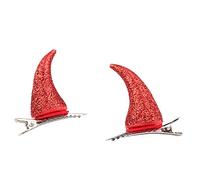 XINAJUND Horquillas para el pelo de diablo para cosplay, tocado de cuerno de buey para fiesta de Halloween, horquillas de cuerno de diablo, tocado de reina malvada, suministros de fiesta