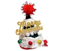 XINAJUND Pinza para el pelo con temática de festival de Navidad para estudiantes y niñas, antideslizante, 3D, gorro de Papá Noel, para todas las edades, adorno para el pelo