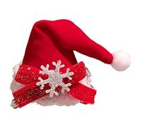 XINAJUND Pinza para el pelo con temática de festival de Navidad para estudiantes y niñas, antideslizante, 3D, gorro de Papá Noel, para todas las edades, adorno para el pelo