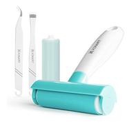 XINART Rodillo de goma y pinzas para estampar para esteras de corte Cricut & Silhouette Craft, un reemplazo lavable para ropa y alfombras limpias