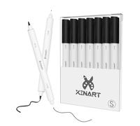 XINART Rotulador de doble punta para máquinas Cricut Joy, juego de 7 bolígrafos de punta fina de color negro, compatibles con máquina de corte Cricut Joy Extra (punta de 0.4 y punta de 1.0)