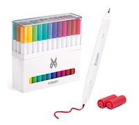 XINART Rotuladores de doble punta para máquinas Cricut Joy Machines, rotuladores de punta fina con 33 colores compatibles con trazadores Cricut Joy (0,4 puntas y 1,0 puntas, paquete de 36)