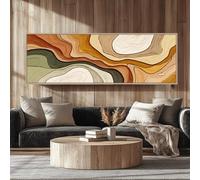 XINBAO Cuadro de naturaleza horizontal largo, impresión en lienzo con marco alto y delgado, diseño horizontal estrecho, naturaleza para el hogar, oficinas y pasillos (65x195cm/sin marco)