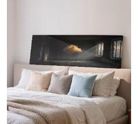 XINBAO Cuadro de Nubes Luminosas, Arte Mural Panorámico Amplio, Lienzo Horizontal Largo Enmarcado, Gran Tamaño Surrealista, Decoración, Para Colocar Sobre el Sofá (45x135cm/Marco Interior)