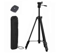 Xincere Trípode Aluminio Ligero 0.65kg 148cm con Nivel Burbuja, Liberación Rápida 1/4"-20, Compatible Nivel Láser Líneas, Soporte Profesional Construcción