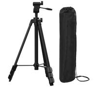 Xincere Trípode de Aluminio Ligero para Nivel Láser, 137 cm de Altura Ajustable, 0.54 kg, con Nivel de Burbuja y Placa Rápida 1/4"-20, para Construcción y Bricolaje