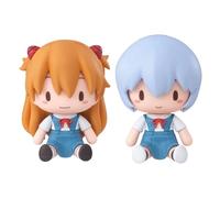 Xinchangda 2 figuras de Asuka Langley Soryu/Ayanami Rei, estatua de personaje de anime, 8 cm, modelo de PVC, modelo de Asuka Langley Soryu, decoración de escritorio, coleccionables de Navidad