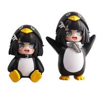Xinchangda 2 figuras de Endministrator de anime, 8 cm, lindo pingüino The Endmin Gugugaga, figura de acción, modelo de PVC, coleccionables, adornos de decoración, regalos