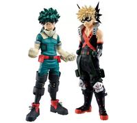 Xinchangda 2 figuras estatua de Midoriya Izuku y Bakugou Katsuki de 16,5 cm, modelo de anime de pie, figura de lucha MHA, figura coleccionable de PVC, decoraciones y regalos