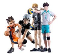 Xinchangda 4 figuras de Haikyuu Oikawa Tooru, figura de acción de Nishinoya Yu, colección de estatuas de anime, adornos de escritorio, regalos de cumpleaños