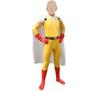 Xinchangda Anime One Punch Man Saitama Cosplay Kostüm Full Set Halloween Karneval Show Superheld Rolensspiel Bodys Jumpsuits Kostüm für Mann