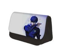 Xinchangda Blue Lock - Estuche para lápices, diseño de anime Isagi Yoichi/Bachira Meguru/Seishiro Nagi, estuche de gran capacidad, bolsa de papelería para estudiantes, adolescentes, Tipo 14,