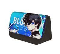 Xinchangda Blue Lock - Estuche para lápices Isagi Yoichi Seishiro Nagi con estampado de anime de gran capacidad, para niños y niñas, suministros escolares, tipo 2, 22*13*7.5cm, Estuche para lápices