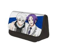 Xinchangda Blue Lock - Estuche para lápices Isagi Yoichi Seishiro Nagi con estampado de anime de gran capacidad, para niños y niñas, suministros escolares, tipo 3, 22*13*7.5cm, Estuche para lápices