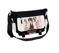 Xinchangda BSD Dazai Osamu - Bolsos cruzados de anime Nakahara Chuuya, bolsa de mensajero Nakajima Atsushi, bolsa cruzada ligera e impermeable con solapa y correa ajustable, tipo 2, 30 x 26 x 11CM