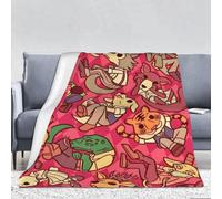 Xinchangda Cobija de Beastars, Haru/Legoshi/Louis Anime suave y esponjosa, manta de felpa cálida para sofá, acogedora manta para siesta para estudiantes, niños y adultos