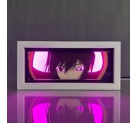 Xinchangda Code Geass Lelouch of The Rebellion Papercut Light, lámpara de tallado de papel de anime CC Lulu con control remoto, iluminación de corte de papel de anime para dormitorio