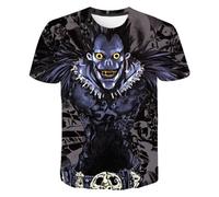 Xinchangda Death Note - Camiseta de manga corta para adulto, diseño de anime Misa Amane/Light Yagami con estampado 3D, para mujer y hombre, Tipo 9, 54