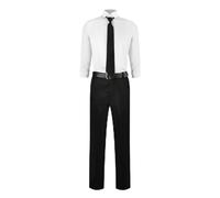 Xinchangda Denji - Disfraz de cosplay de personajes de anime, disfraz de Denji, uniforme de Denji, máscara de látex, trajes de yelmo, camisa blanca, abrigo y pantalones, conjunto completo para