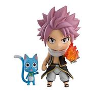 Xinchangda FAIRY TAIL Figura de acción Natsu Dragneel Happy 10CM Figura de anime articulada Figura de acción articulada con cara intercambiable y accesorios