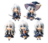 Xinchangda Figura de acción de Elaina de 11 cm, diseño de bruja errante de anime: El viaje de Elaina, figura de acción, adornos para tartas, decoración de escritorio, regalo