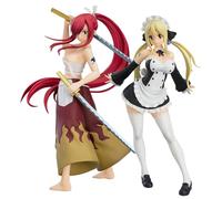 Xinchangda Figura de anime de FAIRY TAIL 2 piezas Erza·Scarlet/Lucy Heartfilia, modelo de estatua de PVC, figura de acción coleccionable, decoración de escritorio, regalo para fanáticos del anime