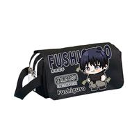 Xinchangda Gojo Satoru - Estuche para lápices de anime Geto Suguru/Itadori Yuji, estuche de gran capacidad para estudiantes, bolsa de papelería para estudiantes y adolescentes, negro 5, 20x8x10CM