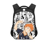 Xinchangda Haikyu!! Mochila escolar de dibujos animados de anime Hinata Shoyo/Tobio Kageyama/Kozume Kenma, mochila escolar para estudiantes de anime Haikyuu, Hinata Shoyo, 30.5*16*44cm
