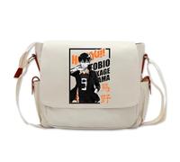 Xinchangda Haikyuu!! Bolso bandolera de un solo hombro, tela Oxford con diseño de Haikyuu de gran capacidad, bolsa cruzada de anime, Tipo 4, 26*13*33cm, Mochila escolar