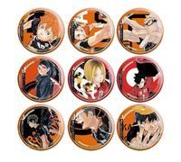 Xinchangda Haikyuu - Set de 9 pines de metal con personajes del anime Hinata Shoyo/Tobio Kageyama/Kotaro Bokuto, idea de regalo para Navidad y cumpleaños, 9 pezzi, Metal