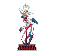 Xinchangda Hazbin Hotel - Figura de anime de acrílico con soporte de Alastor/Angel Dust/Charlie Morningstar/Vaggie modelo estatua de escritorio figuras de pie