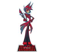 Xinchangda Hazbin Hotel - Figura de anime de acrílico con soporte de Alastor/Angel Dust/Charlie Morningstar/Vaggie modelo estatua de escritorio figuras de pie