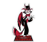 Xinchangda Hazbin Hotel - Figura de anime de acrílico con soporte de Alastor/Angel Dust/Charlie Morningstar/Vaggie modelo estatua de escritorio figuras de pie