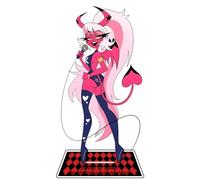 Xinchangda Hazbin Hotel - Figura de anime de acrílico con soporte de Alastor/Angel Dust/Charlie Morningstar/Vaggie modelo estatua de escritorio figuras de pie