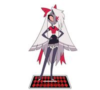 Xinchangda Hazbin Hotel - Figura de anime de acrílico con soporte de Alastor/Angel Dust/Charlie Morningstar/Vaggie modelo estatua de escritorio figuras de pie