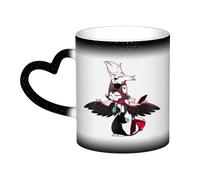 Xinchangda Hazbin Hotel - Taza de cerámica que cambia de color, diseño de anime Alastor/Angel Dust/Charlie Morningstar Magic Mark Taza de café taza de té, regalos creativos