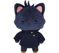 Xinchangda JJK - Figura de peluche de Gojo Satoru, versión de gato, 15 cm, figura de peluche de anime Fushigura Megumi, figura de algodón, almohada de abrazo, decoración del hogar