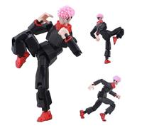 Xinchangda JJK Itadori Yuji Figura impresa 3D Anime Articulación articulada con accesorios Itadori Yuji Figura de acción 14 cm JJK Anime Modelo Estatua Coleccionista Escritorio Decoración Ornamento