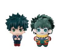 Xinchangda Juego de 2 figuras de peluche MHA Midoriya Izuku, figura de peluche de Midoriya Izuku, figura de anime MHA y llavero de felpa, coleccionables, decoraciones regalos para fanáticos