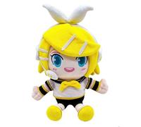 Xinchangda Kagamine Rin - Figura suave de anime de peluche Kagamine Len, almohada suave de personajes de dibujos animados, decoración de sofá para el hogar