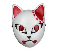 Xinchangda Kamado Tanjiro Anime Máscara Sabito/Makomo Full Face Máscara Anime Cosplay Accesorios para Halloween Fiesta