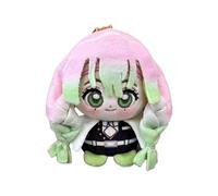 Xinchangda Kanroji Mitsuri - Figura de peluche con colgante de Kochou Shinobu Iguro Obanai, figura suave de 10 cm, llavero de anime, decoración de mochila