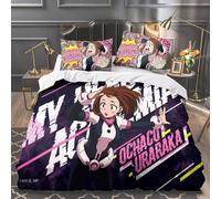 Xinchangda MHA - Juego de ropa de cama de 3 piezas Anime Bakugo Katsuki/Todoroki Shouto Individual/Doble/King, 2 fundas de almohada y 1 funda de edredón