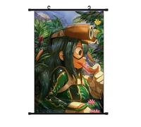 Xinchangda MHA - Póster de pergaminos de anime Midoriya Izuku/Bakugou Katsuki/Todoroki Shoto para colgar en la pared, decoración del hogar, 60 x 40 cm