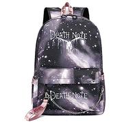 Xinchangda Mochila para laptop, mochila escolar de anime Death Note, mochila con figura L con puerto de carga USB, bolsas de viaje, mochilas casuales para niños y niñas universitarias, Tipo 4,