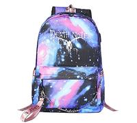 Xinchangda Mochila para laptop, mochila escolar de anime Death Note, mochila con figura L con puerto de carga USB, bolsas de viaje, mochilas casuales para niños y niñas universitarias, Tipo 2,