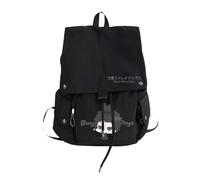 Xinchangda Nakahara Chuuya - Mochila escolar de anime Dazai Osamu, mochila escolar Nakajima Atsushi de dibujos animados para estudiantes, Negro 02, 28*15*38cm